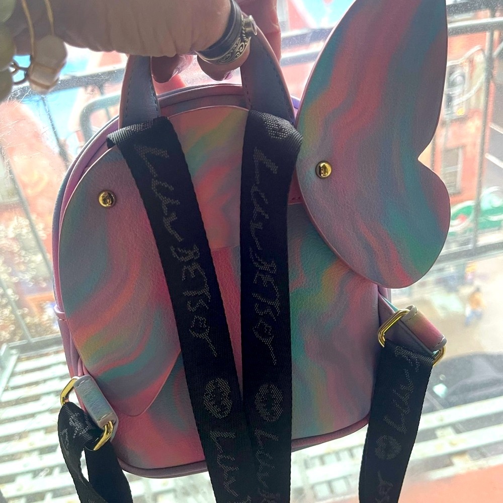 Luv Betsey by Betsey Johnson Multicolor Backpack with butterfly wings!!!NWOT! - Picture 5 of 12